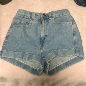 American apparel high waisted shorts